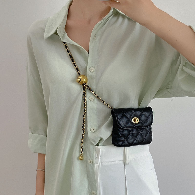 Transshipment Bead Waist Chain Waist Chest Small Incense Wind Messenger Bag Women