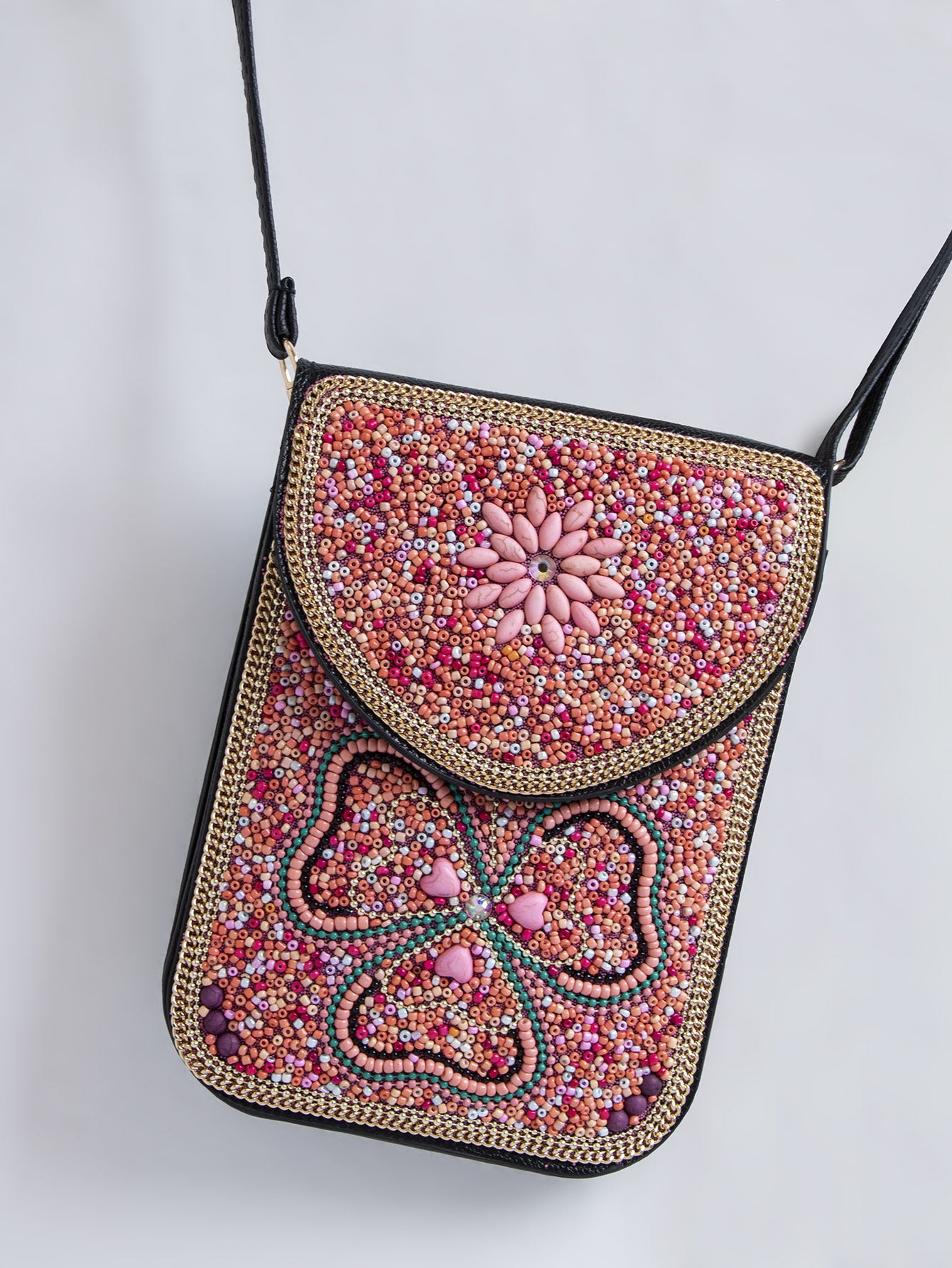 Bohemian Style Bead Satchel Shell Phone Bag