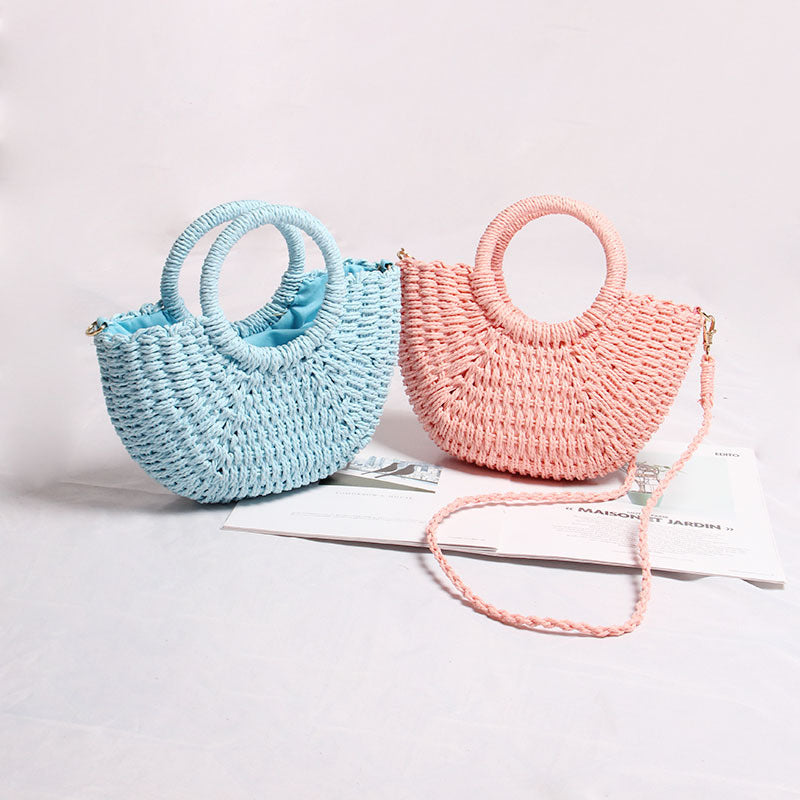 Seaside Vacation Beach Mini Straw Bag