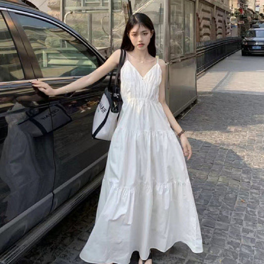 Fashion Personalized French Strap Dress Women