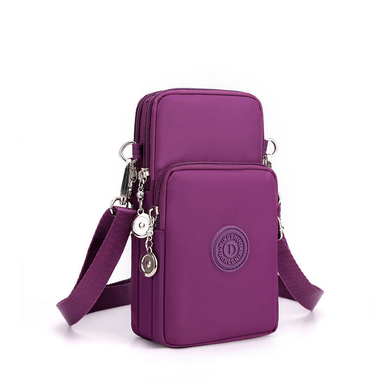 Mobile Phone Bag Female Cross-body Oxford Cloth Crossbody Pouch